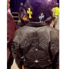 Gervonta Davis Cross Patches Black Leather Trench Coat - Get now