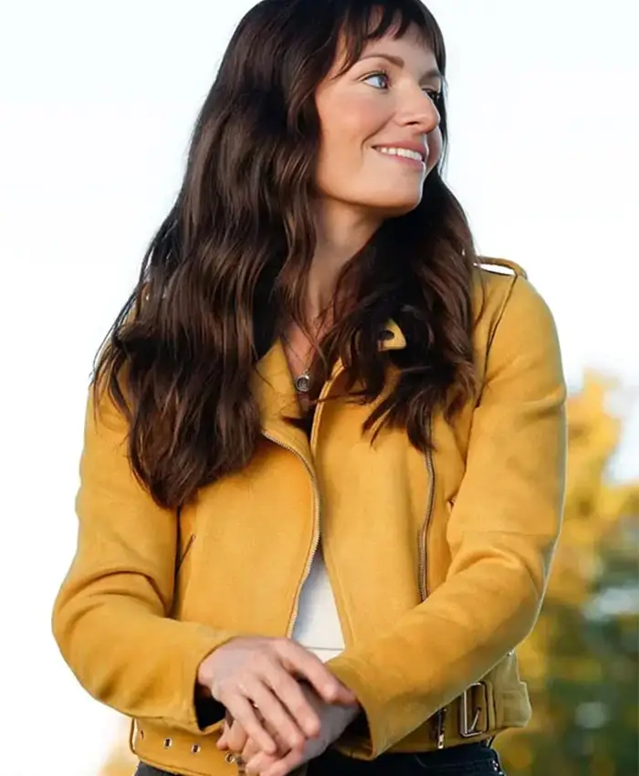 Grace Palmer Animal Control S04 Suede Leather Jacket