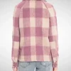 Greys Anatomy S22 Adelaide Kane Pink Plaid Jacket Back