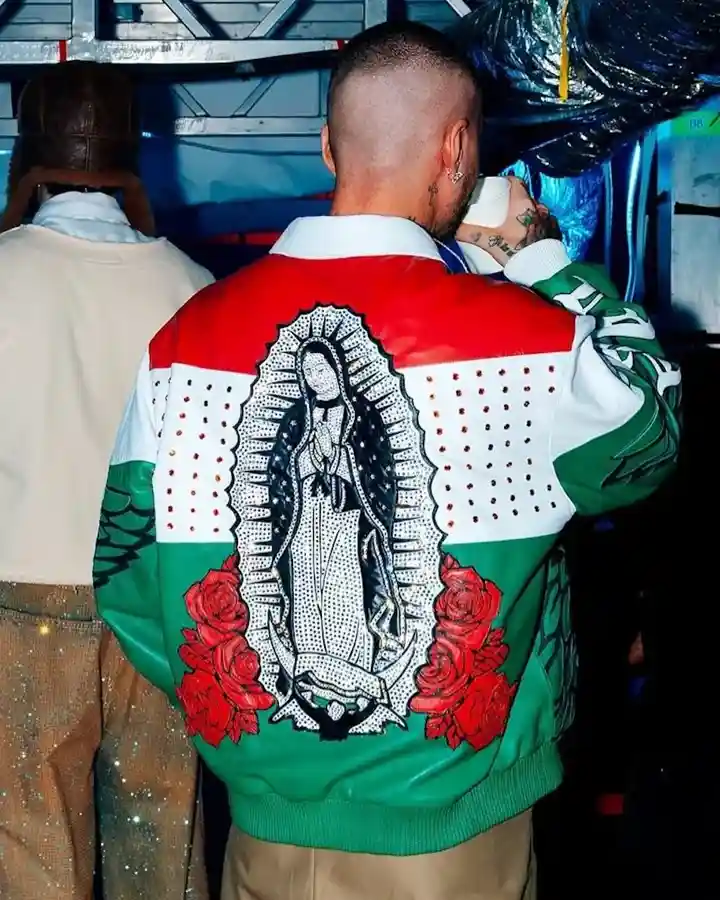 J Balvin Mexico Bomber Jacket Back