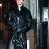 Jack Harlow NYC 2026 Black Leather Coat For Sale