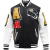 Jacksonville Jaguars White and Black Varsity Jacket