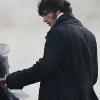 Jacob Elordi Wuthering Heights Black Coat Back