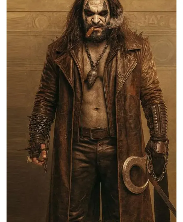 Jason Momoa Supergirl Leather Trench Coat