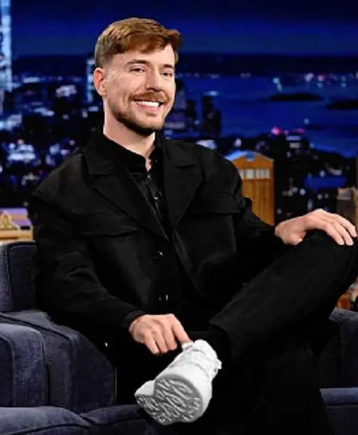 Jimmy Fallon Show S13 MrBeast Black Jacket