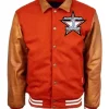 Junior High Division Orange Varsity Jacket