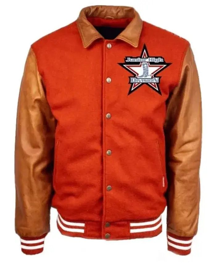 Junior High Division Orange Varsity Jacket