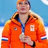 Jutta Leerdam Olympic 2026 Orange Jacket For Sale