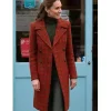 Kate Middleton Champion Textile Manufacturing Visit 2026 Coat Front