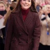 Kate Middleton Royal Marsden Hospital Plaid Coat
