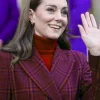 Kate Middleton Royal Marsden Hospital Plaid Coat For Sale