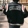 Kim Tae-Hyung Celine Black Varsity Bomber Jacket