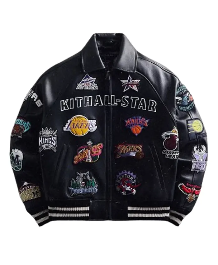 Kith X AVIREX X NBA All-Star 2026 Leather Jacket