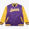 Los Angeles Lakers Black & Purple 1983 NBA All-Star Game Reversible Satin Full-Zip Jacket