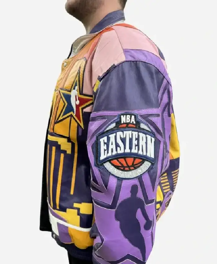 Los Angeles NBA All Star 2004 Jeff Hamilton Leather Bomber Jacket For Men and Women