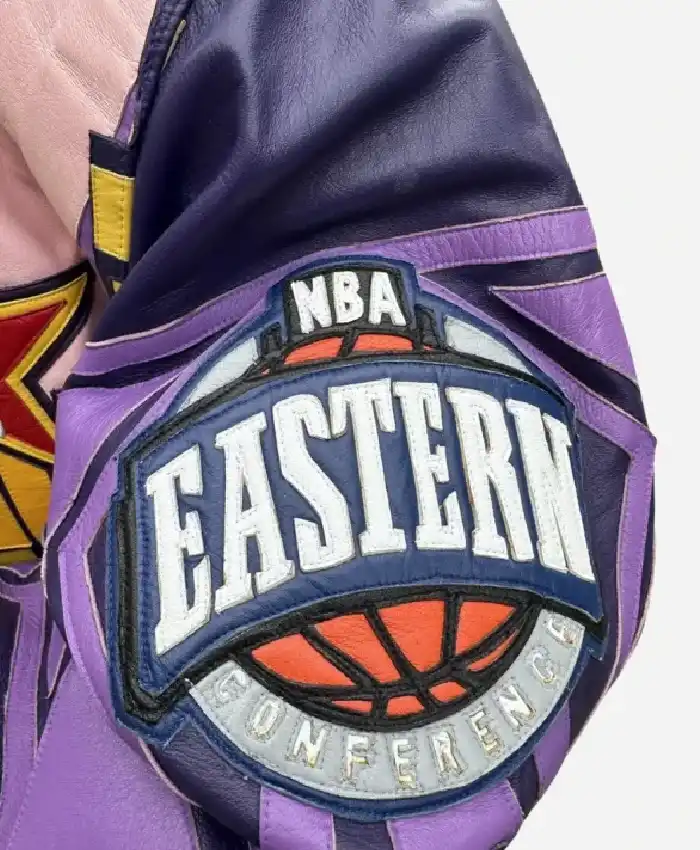 Los Angeles NBA All Star Jeff Hamilton Leather Jacket - Image 4