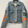 Lucky 7 rhinestones denim Blue jacket