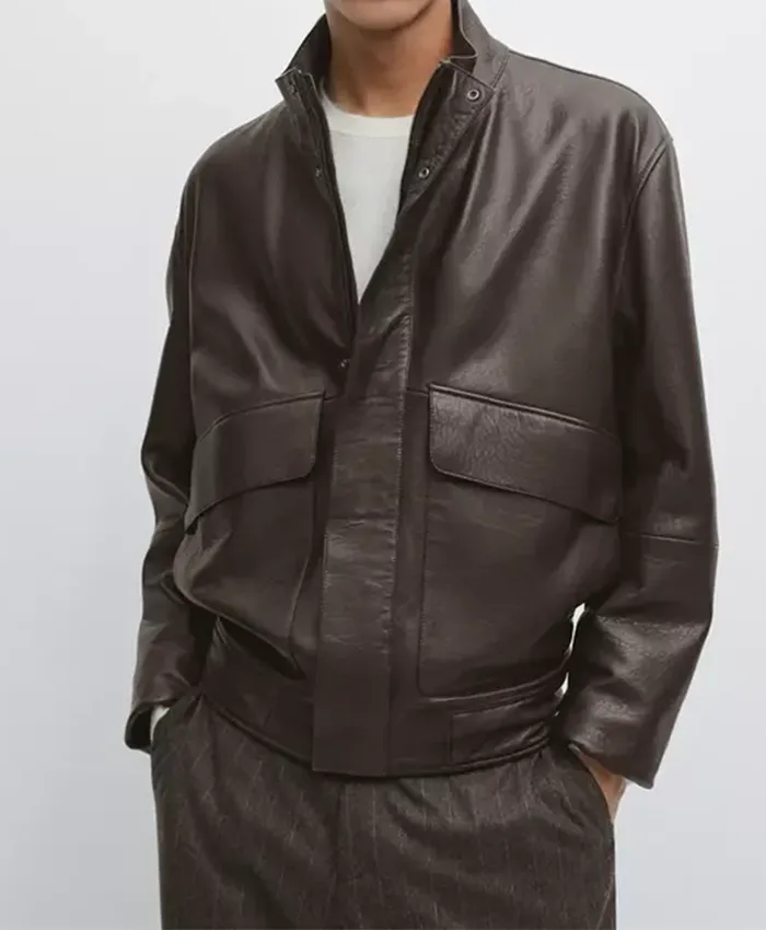 Massimo Dutti Nappa Leather Jacket