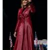 Melania Trump Leather Trench Coat For Sale