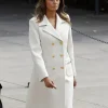 Melania Trump White Wool Coat For Sale