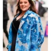 Melissa McCarthy NYC 2026 Floral Coat Side