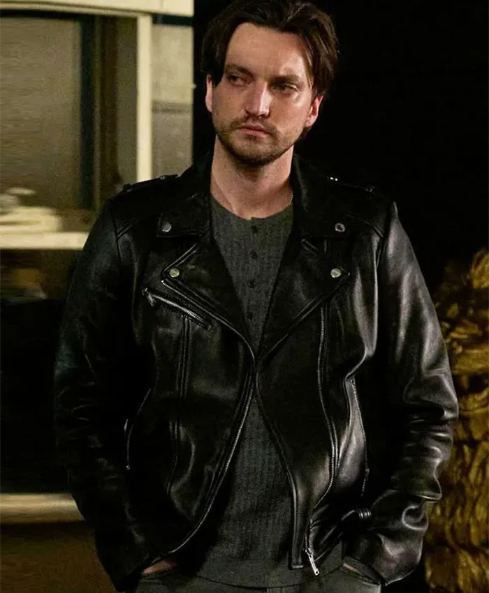 Memory of a Killer S01 Richard Harmon Black Leather Jacket