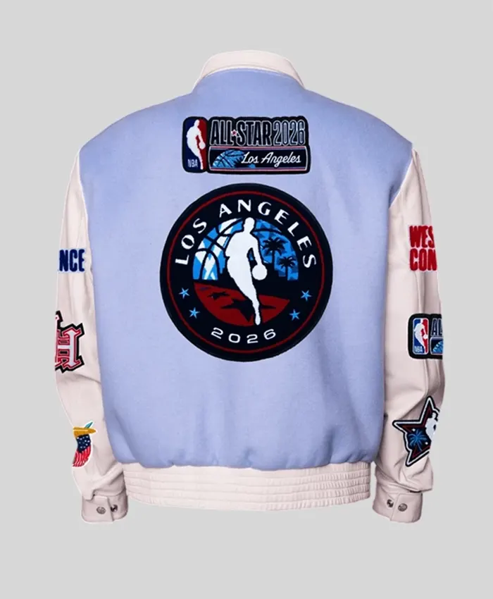 NBA All-Star 2026 Wool & Leather Var­si­ty Jack­et For Sale