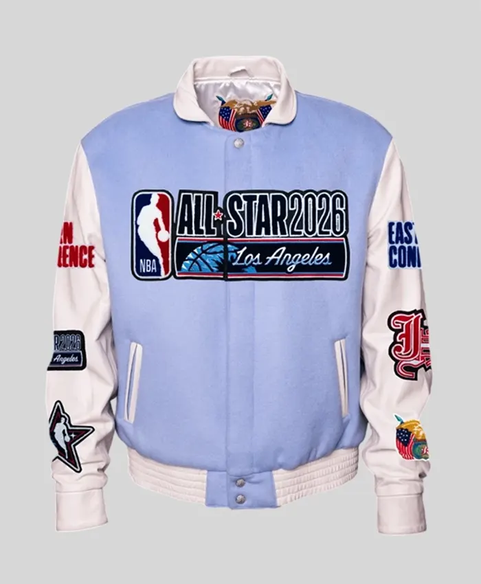 NBA All-Star 2026 Wool & Leather Var­si­ty Jack­et