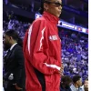 NBA London Game Naomi Ackie Red Jacket For Sale