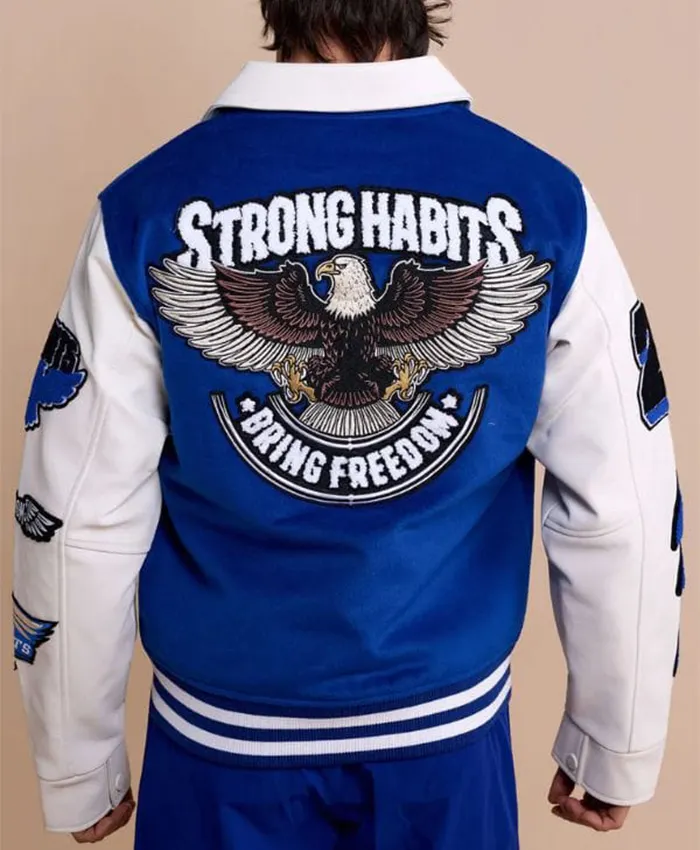 NFL Pro Bowl Games Brian Burns Varsity Jacket Back