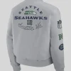 NFL Seattle Seahawks Rivalries Collection Sideline Full-Snap Varsity Jacket
