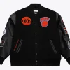 NY Knicks Black Out Team Logo Varsity Jacket