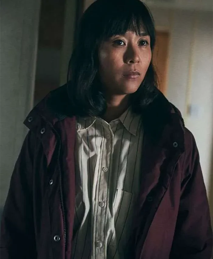 Naomi Yang Under Salt Marsh Maroon Coat For Sale