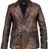 NewYork City 2026 Lana Del Rey Brown Leather Blazer