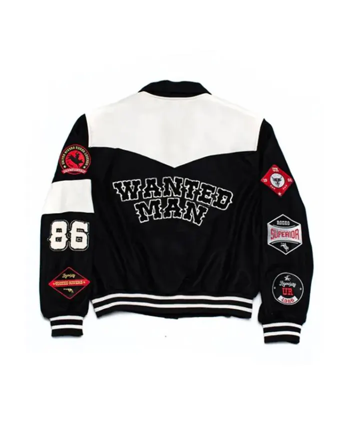 Nicky Jam Rodeo Style White River Varsity Jacket Back