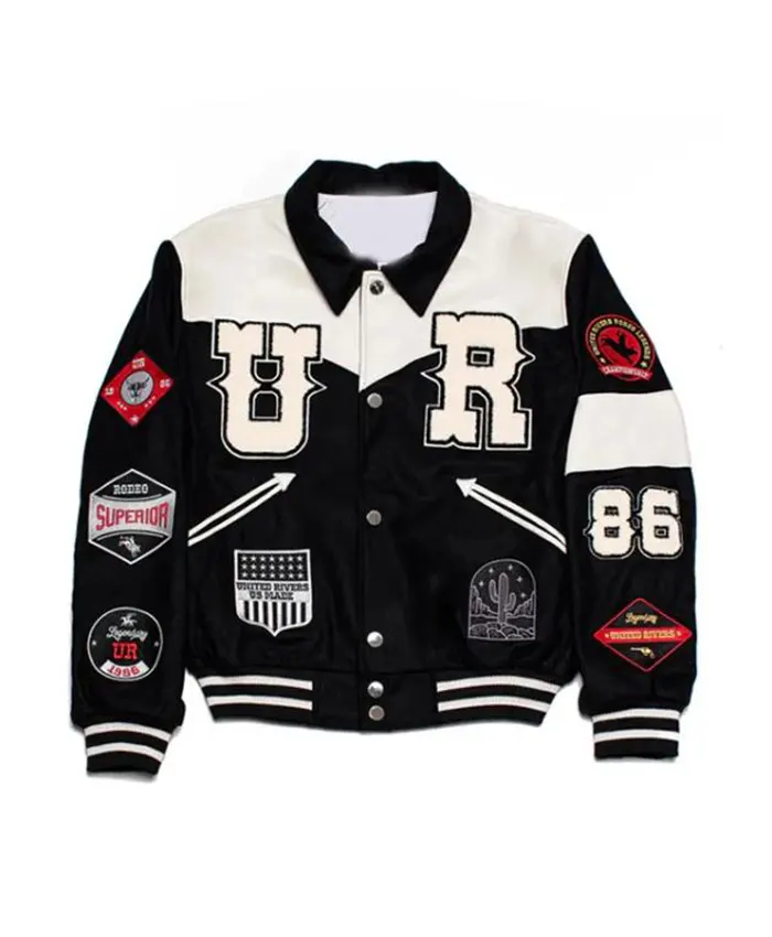 Nicky Jam Rodeo Style White River Varsity Jacket For Sale