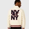 Nike NY Patch Jacket off white Back