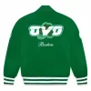 OVO Boston Celtics Varsity Green Wool Jacket Back