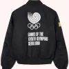Olympic Gamen Heritage Seoul 1988 Black Bomber Jacket