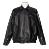 PFW 2026 Lennon Gallagher Leather Jacket Front