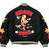 Palace Mark Bode Black Varsity Jacket For Sale