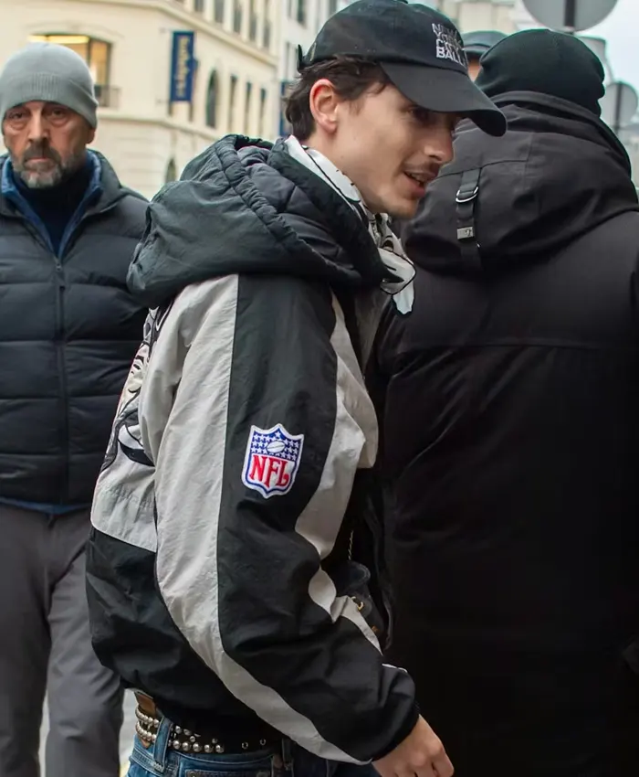 Paris Timothée Chalamet Football Raiders Hooded Jacket