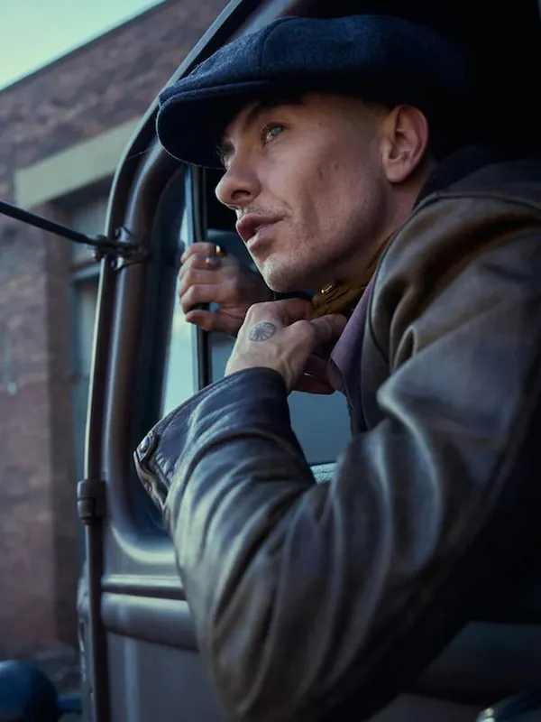 Peaky Blinders Barry Keoghan Leather Coat For Sale