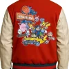Pokémon World Championships 2025 Anaheim Red and Beige Varsity Jacket