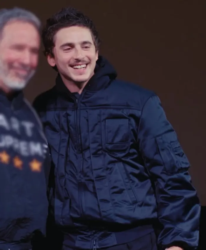 Promotional Event 2026 Timothée Chalamet Blue Jacket