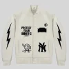 Protect Your Inner G Gang White Varsity Jacket