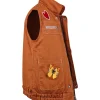 Punky Brewster Brown Vest Side
