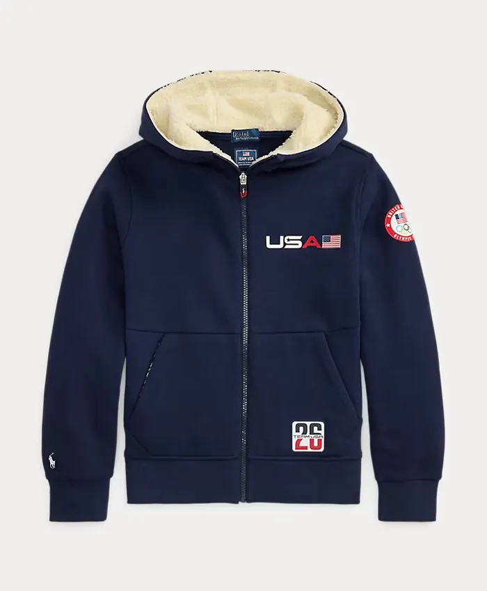Ralph Lauren Team USA Navy Blue Hoodie