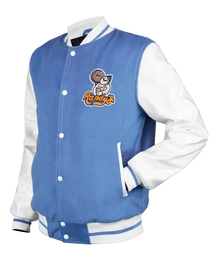 Randy’s Donuts Ryan Gosling Varsity Jacket Left Pose