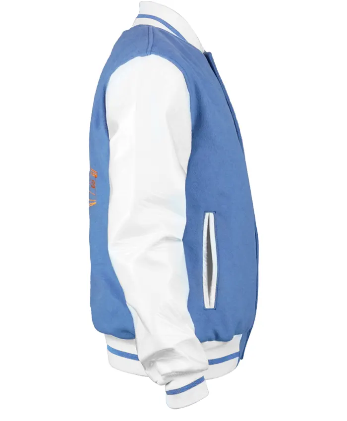 Randys Donuts Ryan Gosling Varsity Jacket Right Pose